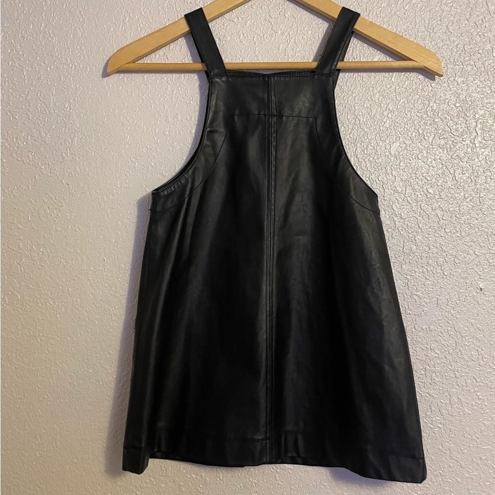 Zara Faux Leather Pinafore Dress - Picture 8 of 8